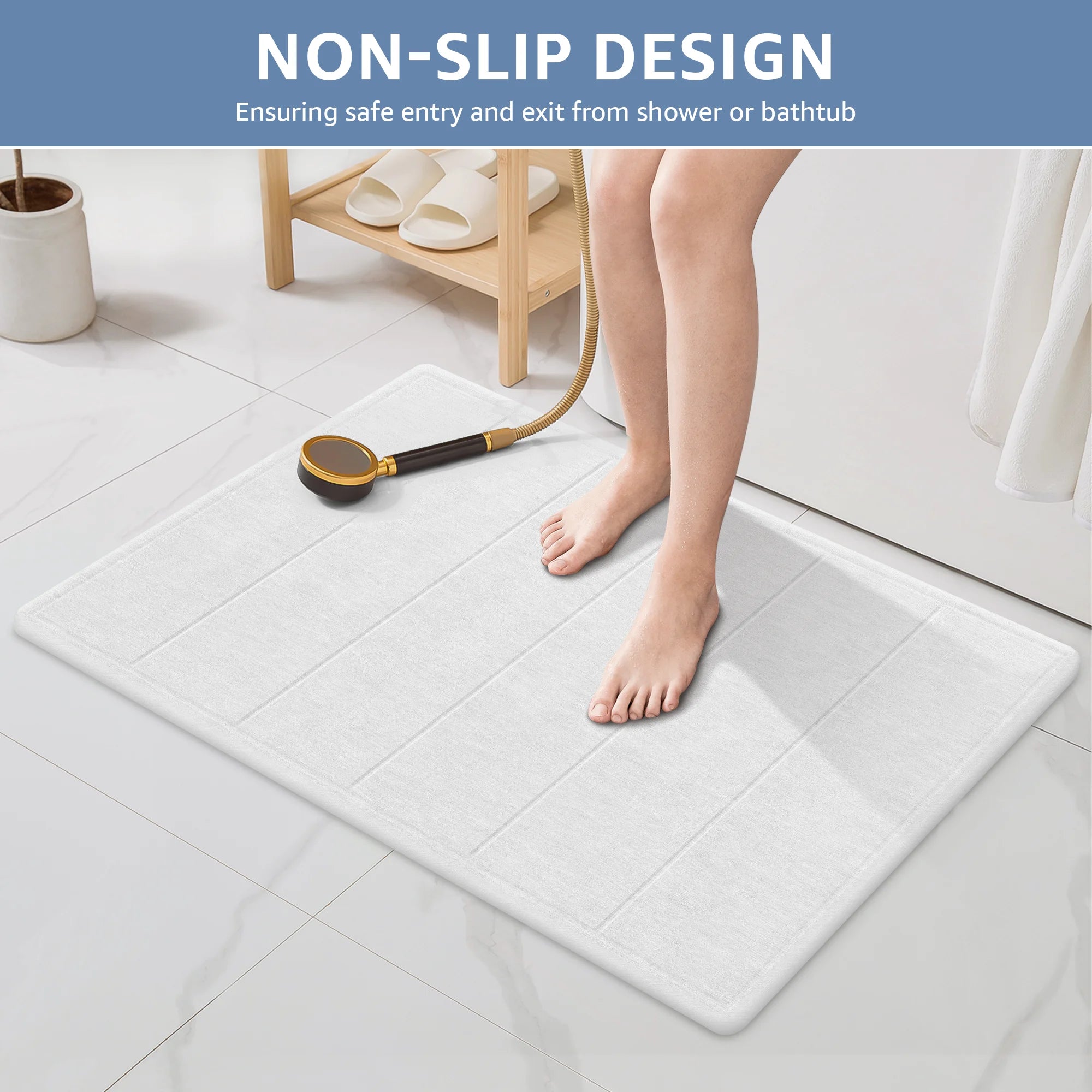 Cute Stone Bath Mat - Easy dry